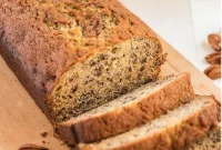 Moist Banana Walnut Bread Recipe with Cinnamon Swirl