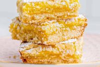 Tangy Lemon Bars with Buttery Shortbread Crust