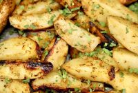Crispy Grilled Potato Wedges with Garlic and Herbs