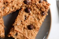 4-Ingredient Chocolate Chip Cookie Bars for Quick Snacks