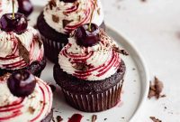 Black Forest Cupcakes Recipe: Moist Chocolate Cherry Cupcakes