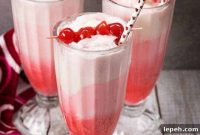 Cherry Vanilla Float Cocktail Recipe for Summer Sips