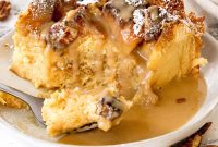 Eggnog Bread Pudding with Brown Butter Rum Sauce Recipe