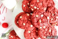 4-Ingredient Red Velvet Cookie Mix Cookies: Quick Holiday Treat