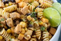 Southwest Chicken Pasta Salad with Creamy Lime Dressing Recipe