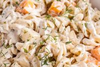 Creamy Dill Pickle Pasta Salad Recipe for Summer Potlucks