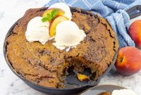 Skillet-Grilled Fresh Peach Cake Recipe