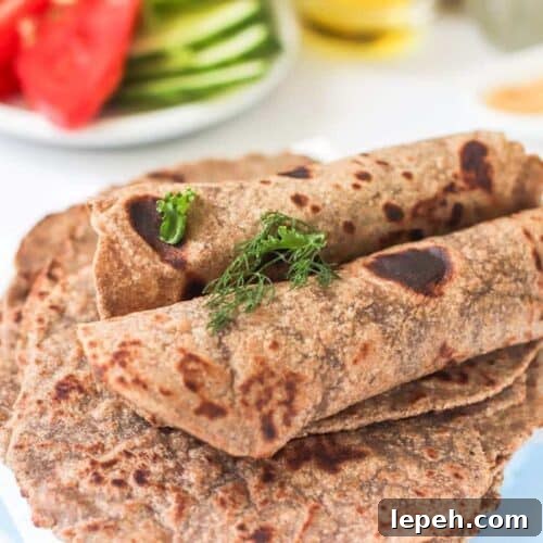 a plate of homemade tortillas.