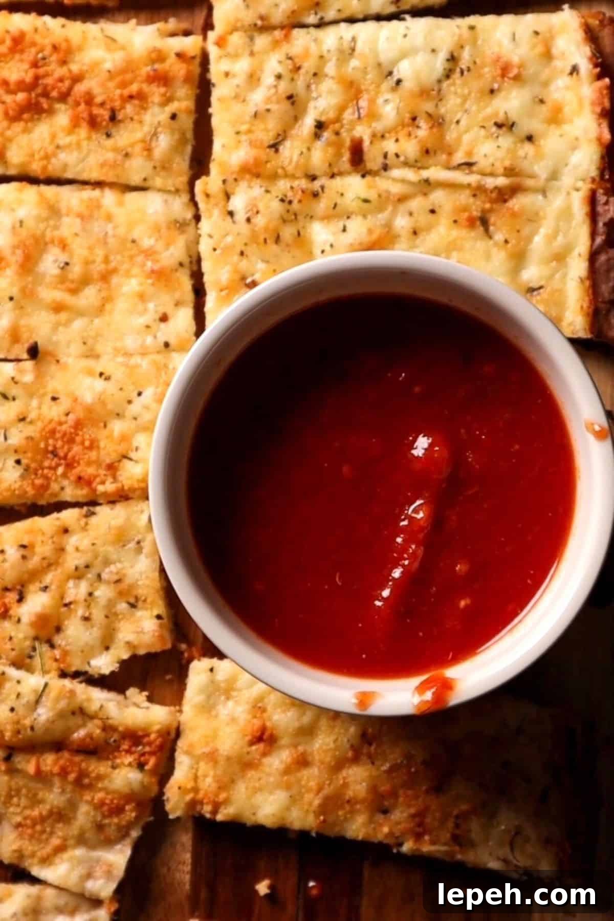 cheesy cottage cheese breadsticks