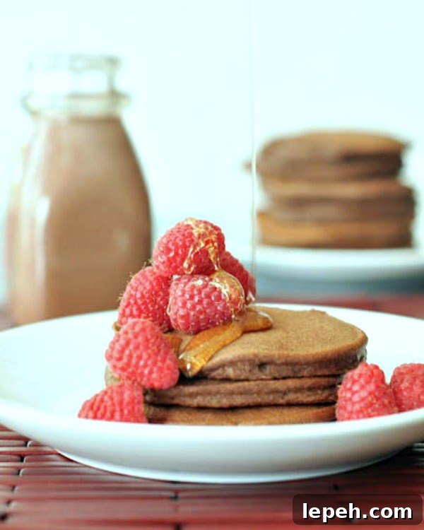 Double Rich Chocolate Pancakes @spabettie