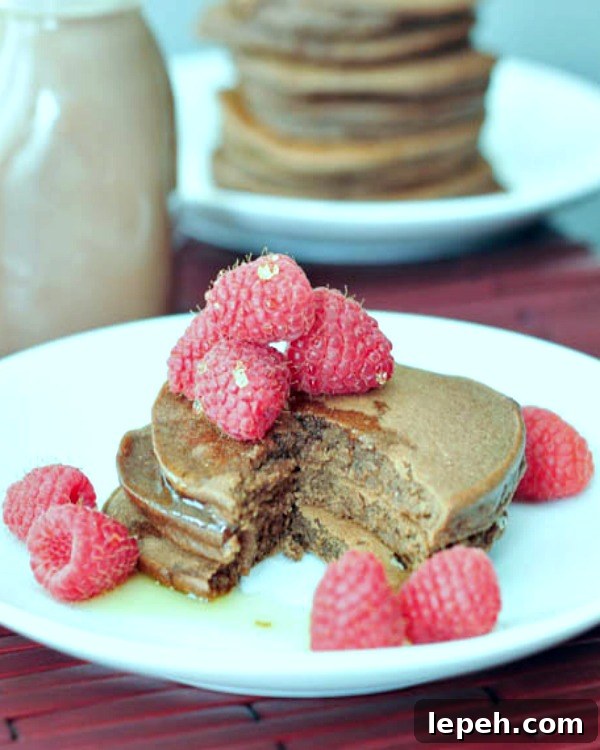 Double Rich Chocolate Pancakes @spabettie