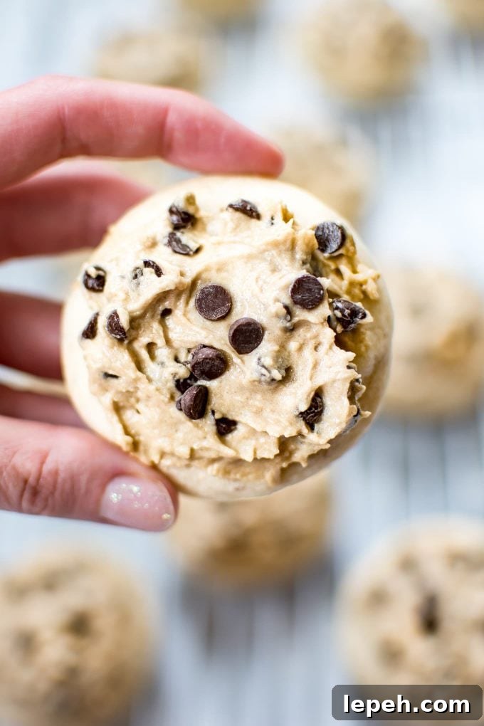 female hand holding a vegan sugar cookie with frosting