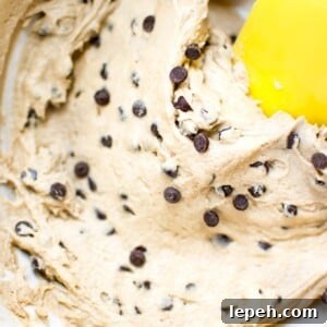 This vegan cookie dough frosting is the perfect easy topping for cookies or cupcakes! A delicious eggless chocolate chip cookie dough icing recipe.