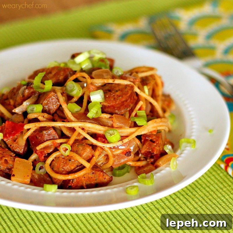 Cajun Jambalaya Pasta - An easy, restaurant-quality dinner!