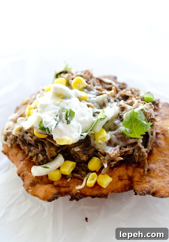 Oofda Tacos aka as Indian Fried Bread Tacos are the perfect street fair food. 