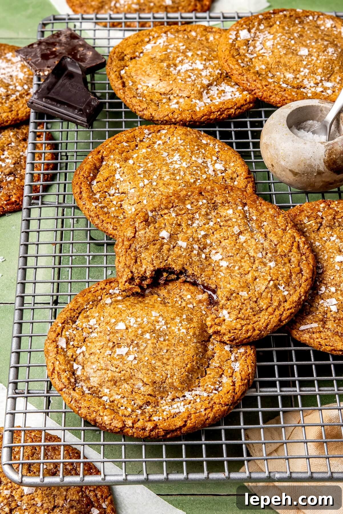 Chocolate Stuffed Almond Flour Cookies - Olivia Adriance