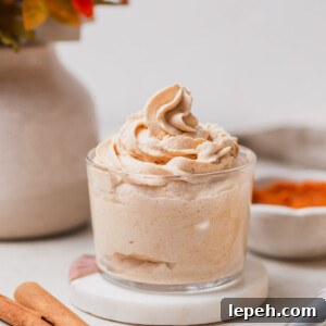 pumpkin whipped cream in a jar.