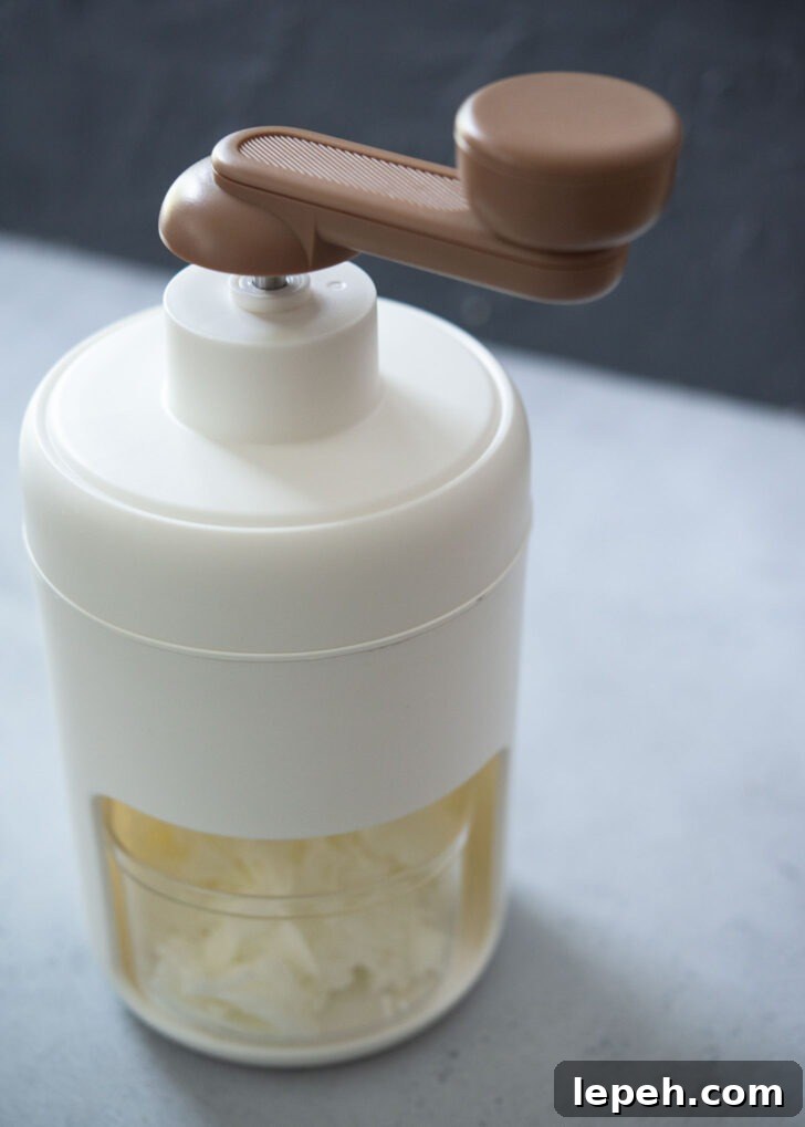 Ice shaver for making Korean shaved ice.