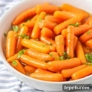 Brown sugar glazed carrots