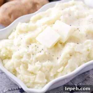 Buttery mashed potatoes
