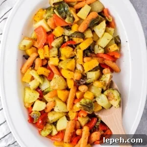 Assorted roasted vegetables