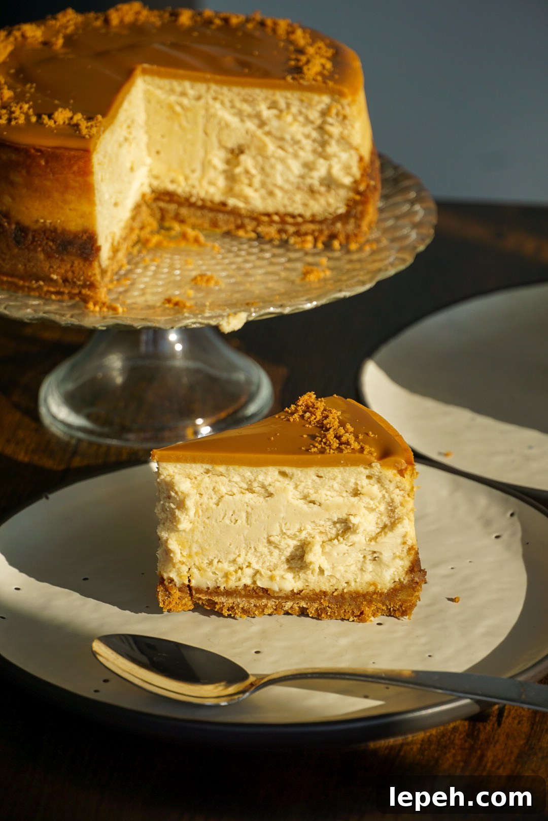 A Proper Biscoff Cheesecake