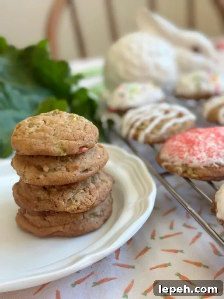 rhubarb cookies