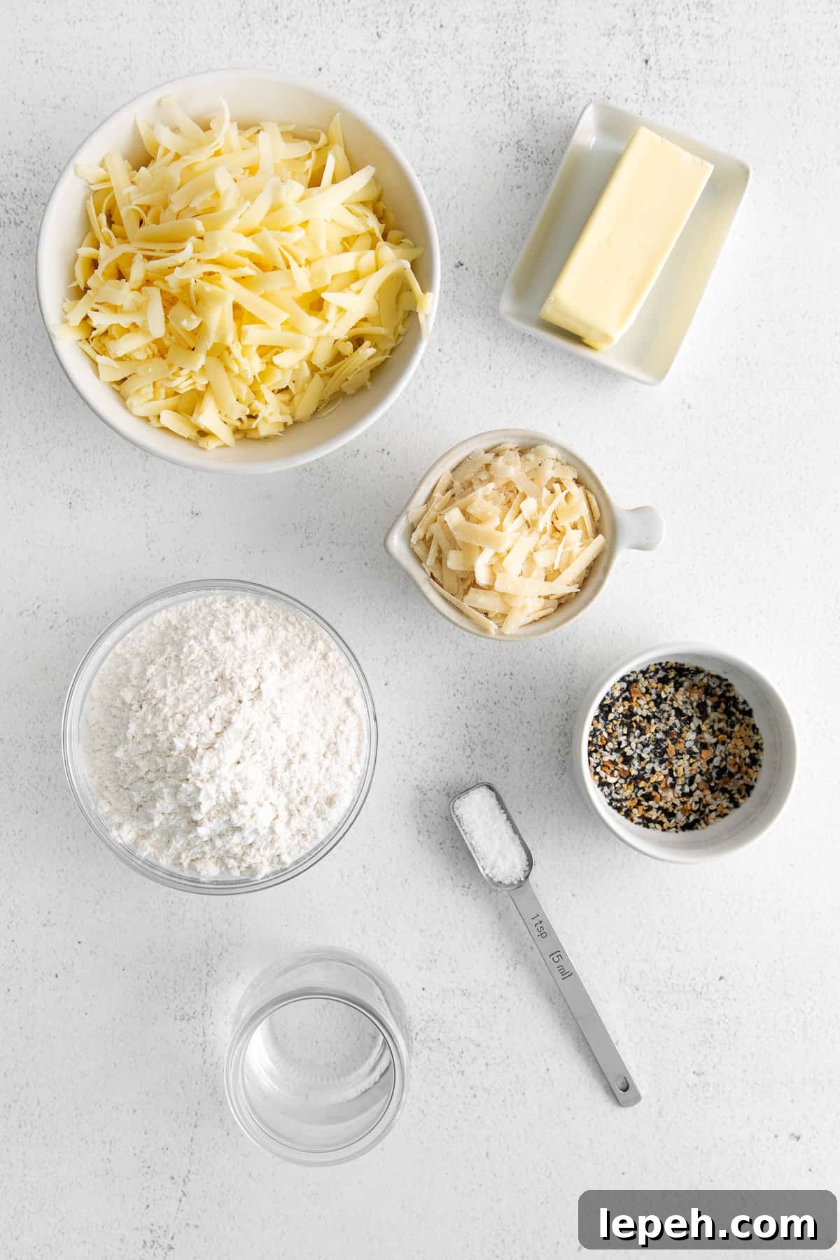ingredients on countertop.