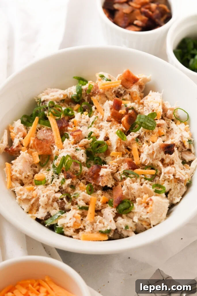 chicken bacon ranch chicken salad