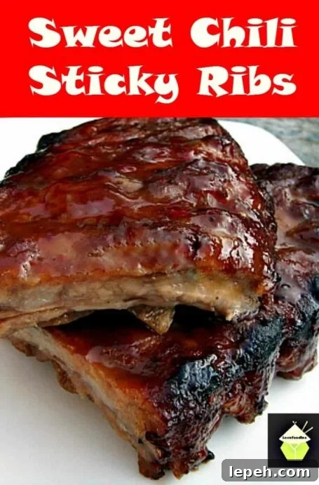Sweet Chili Sticky Ribs with a fantastic marinade recipe, options for a quick cook and fall of the bone cook. Juicy tender spare ribs everytime! Oven or BBQ ribs recipe