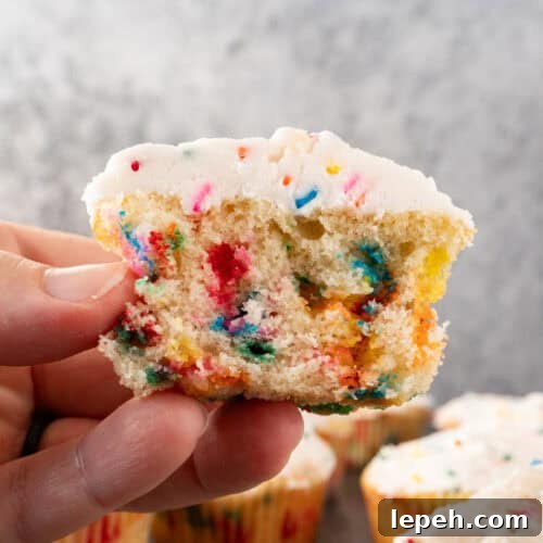 funfetti birthday cupcake featured image.