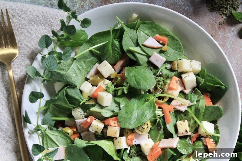 easy power greens balsamic dressing salad