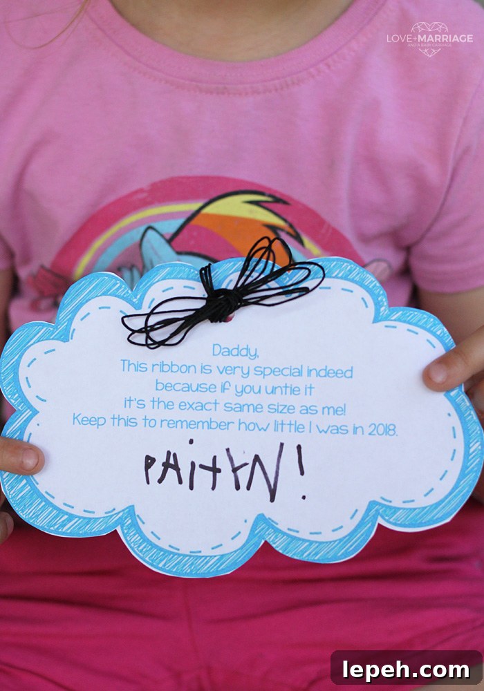 Sweet Memory Printable for Father's Day