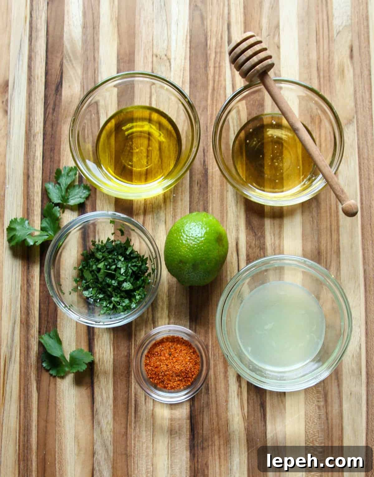 Ingredients to Make Chili Lime Dressing
