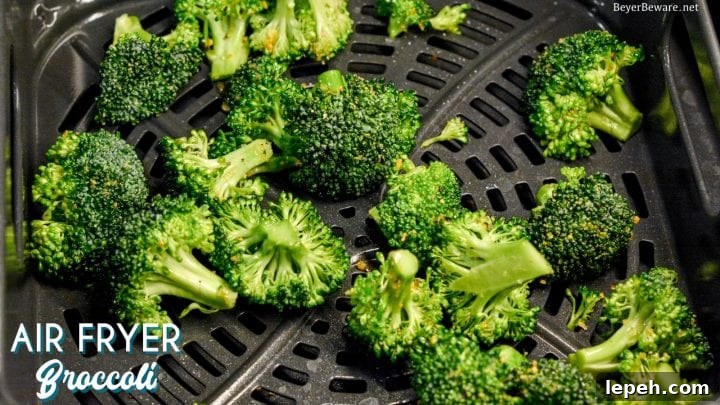 Crispy air fryer broccoli