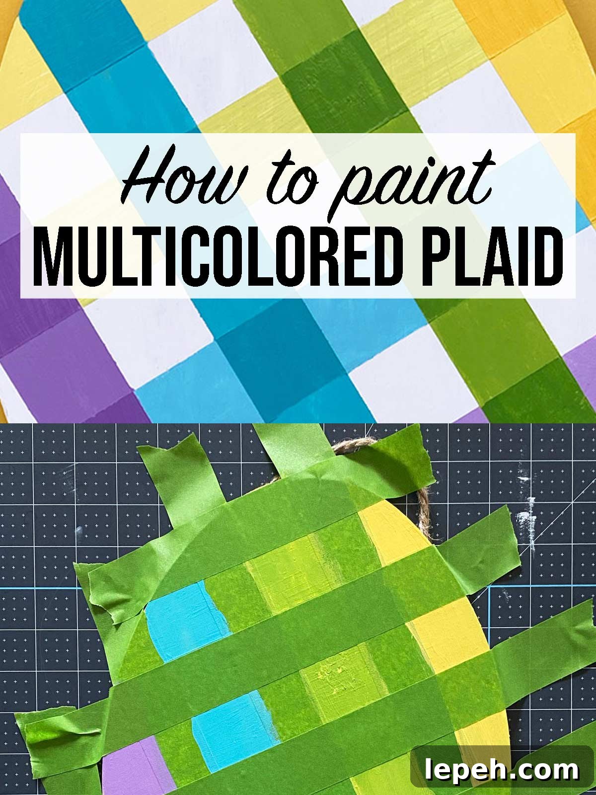 How to Paint MultiColored Plaid
