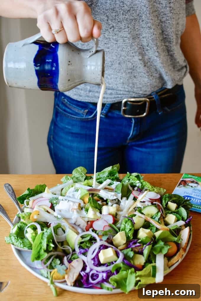 Easily recreate restaurant style ranch dressing at home with this super simple recipe.