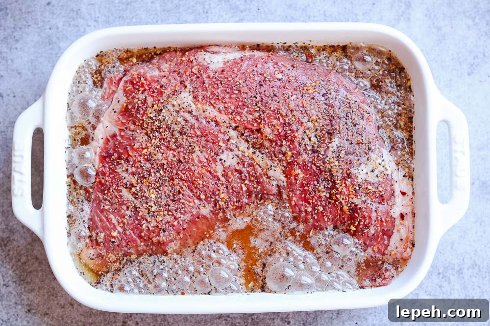 tri tip marinading in beer