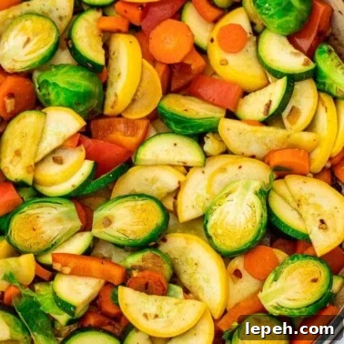 Sauteed vegetables in a braiser