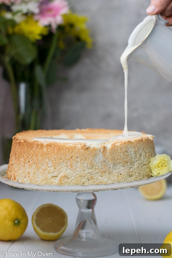 lemon angel food cake