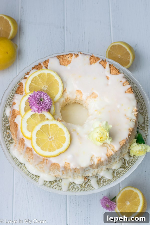 lemon angel food cake