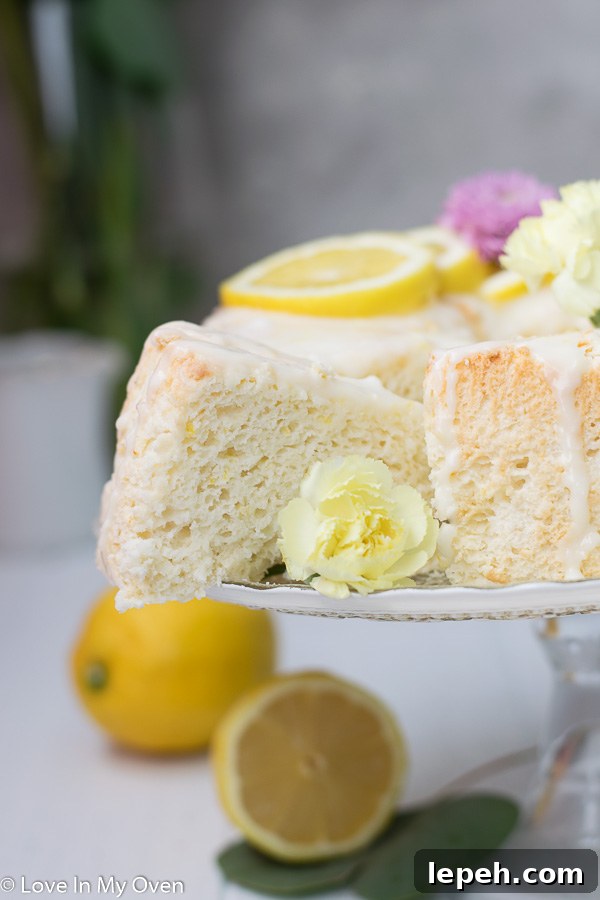lemon angel food cake