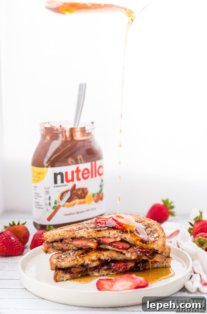 Nutella Stuffed French Toast