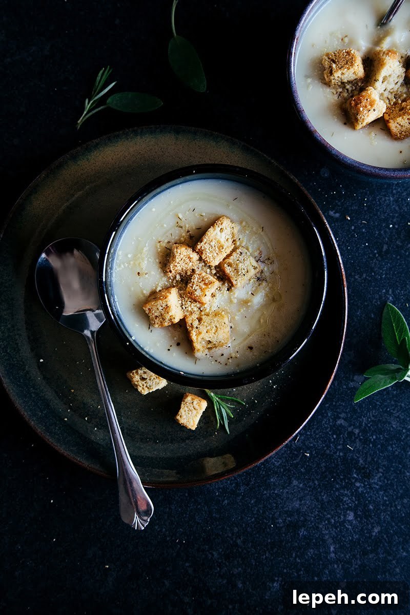 Maple Roasted Parsnip & Celeriac Soup