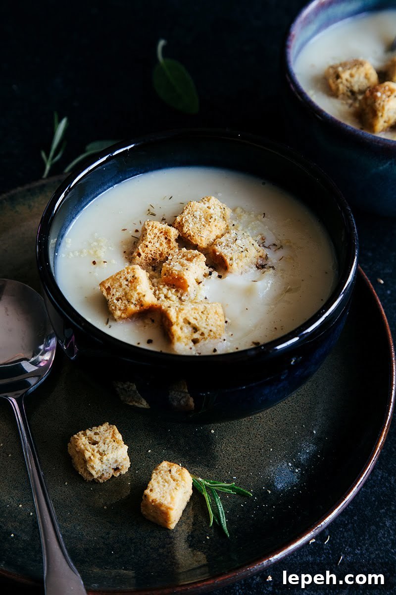 Maple Roasted Parsnip & Celeriac Soup