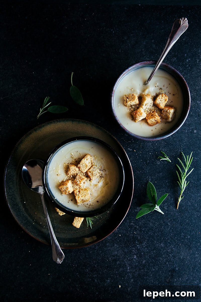 Maple Roasted Parsnip & Celeriac Soup