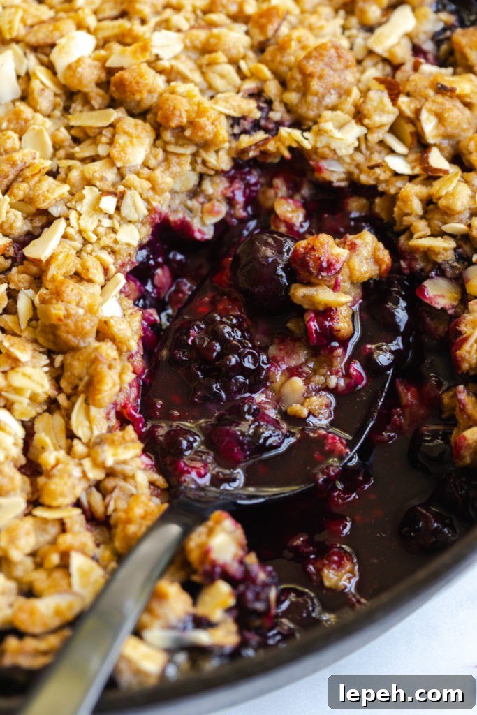 Can I get a scoop of Mixed Berry Oat Almond Crisp?