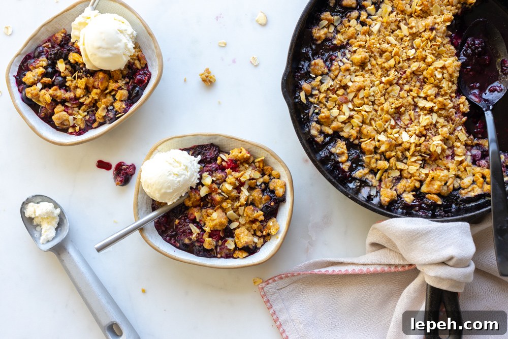 An ode to summer berries, Mixed Berry Oat Almond Crisp