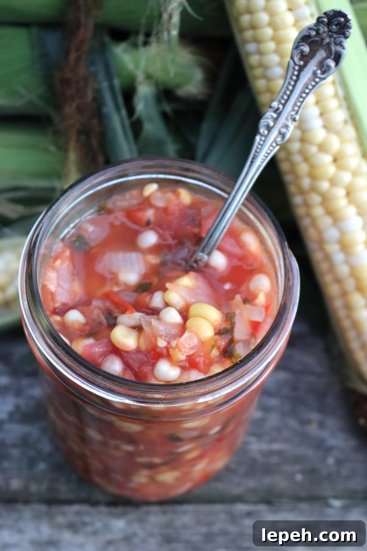 Home Canned Corn Salsa