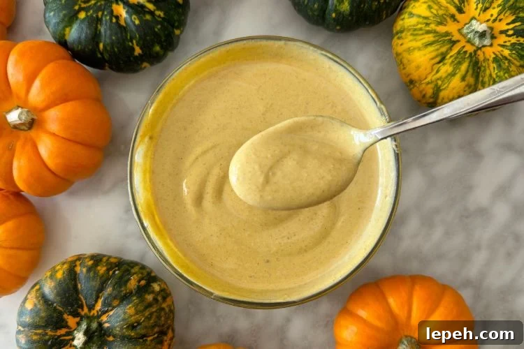 Mixed pumpkin yogurt in bowl